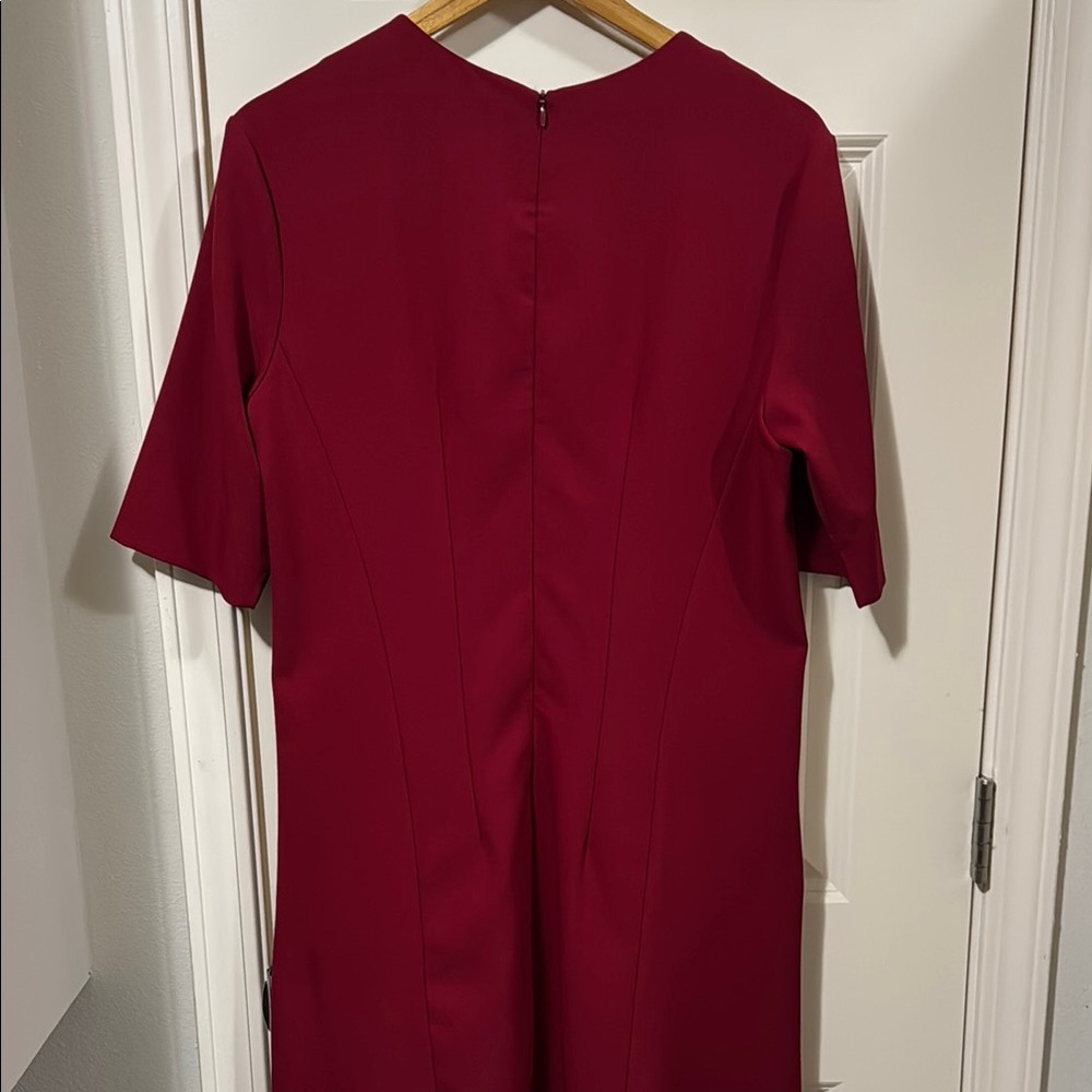 MM Lafleur Red Midi Dress - Picture 4 of 4